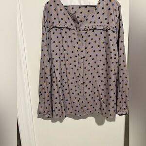 Boden Women’s Polka Dot Top long sleeve size 16